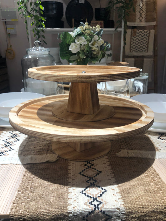 KUTILAPAM 2 tier serving stand, 37.7x23cm / 43x17.2x40cm