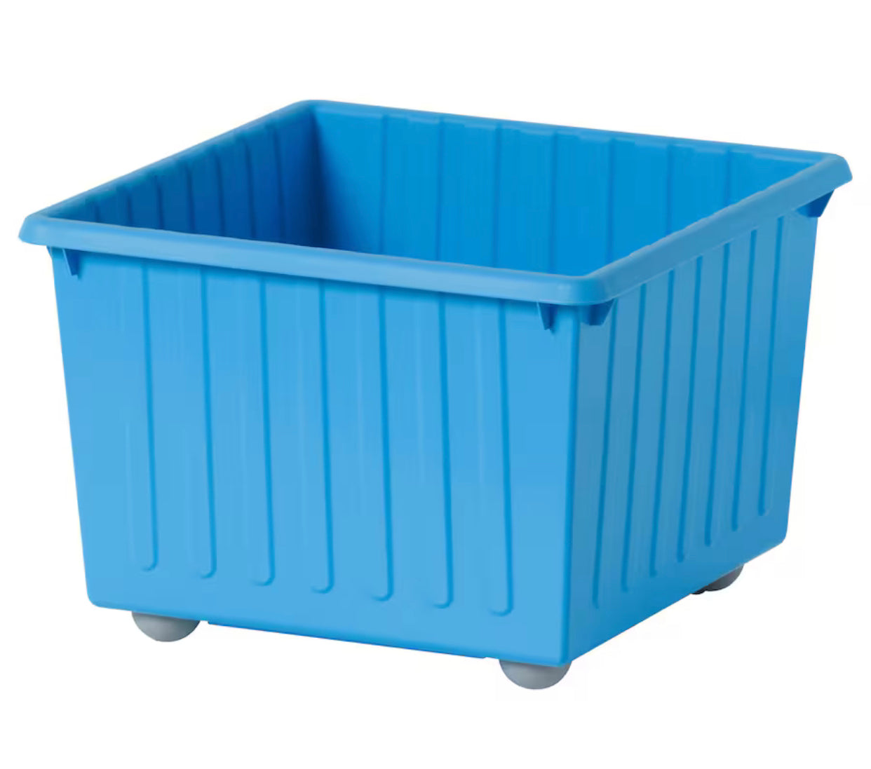 IKEA VESSLA,Storage crate with castors with lid, 39x39 cm