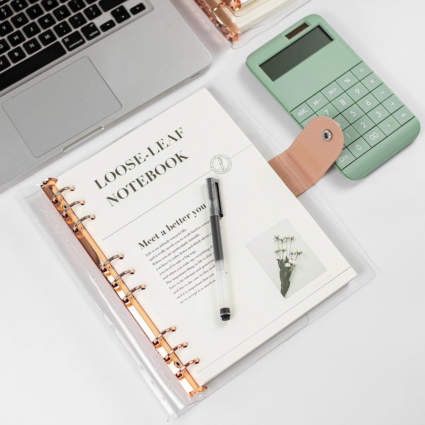 STĒDE planner loose-leaf cover only, PVC/buckle leather, A6