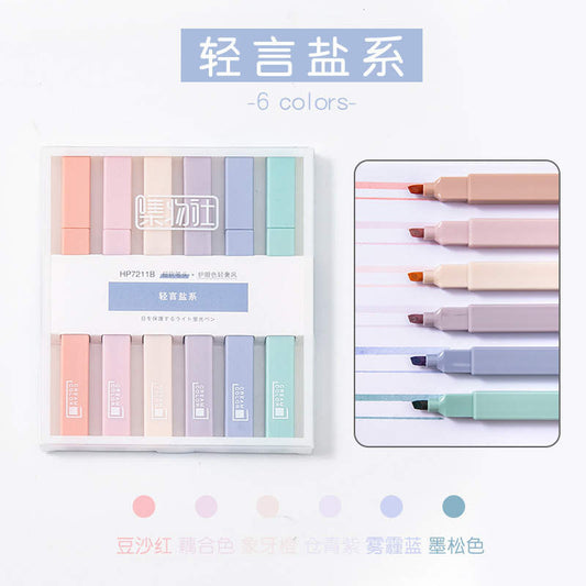 STĒDE Pastel Highlighter Pen, 6 pieces