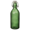 VINTERFINT Bottle with stopper, glass green, 0.5 l