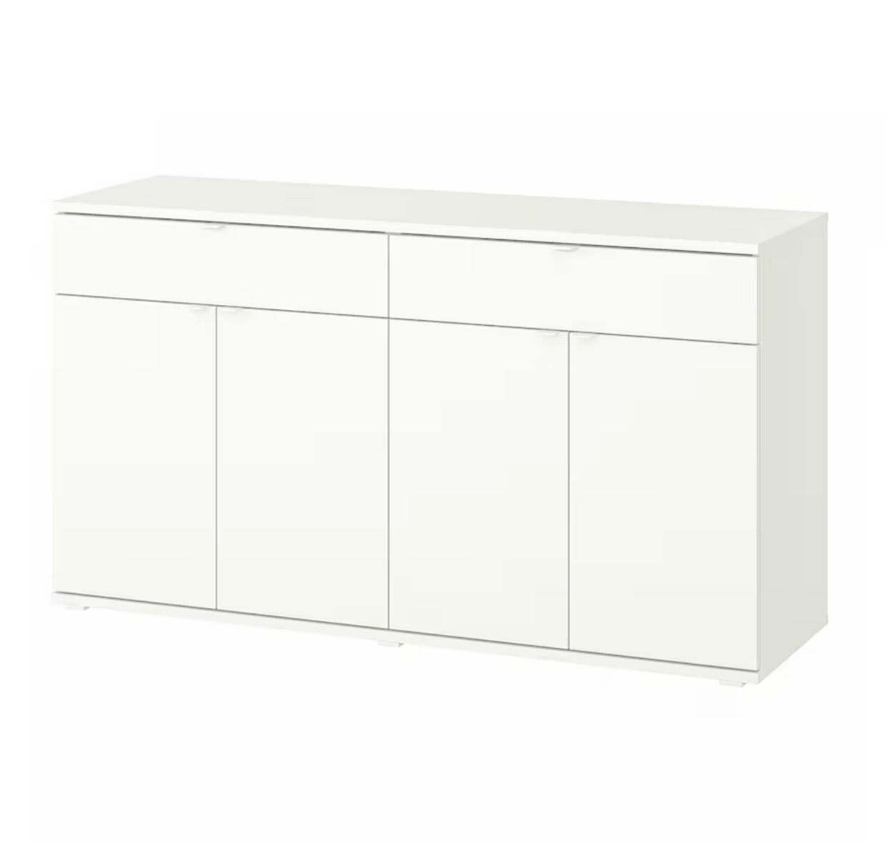 IKEA VIHALS Sideboard, white, 140x37x75 cm