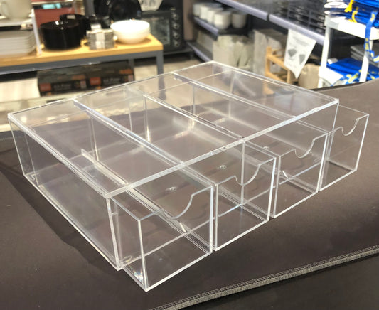 PRIDE Acrylic storage with 4 drawers, 24.5x17.5x6.5 cm