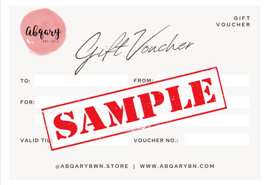 ABQARY GIFT VOUCHER
