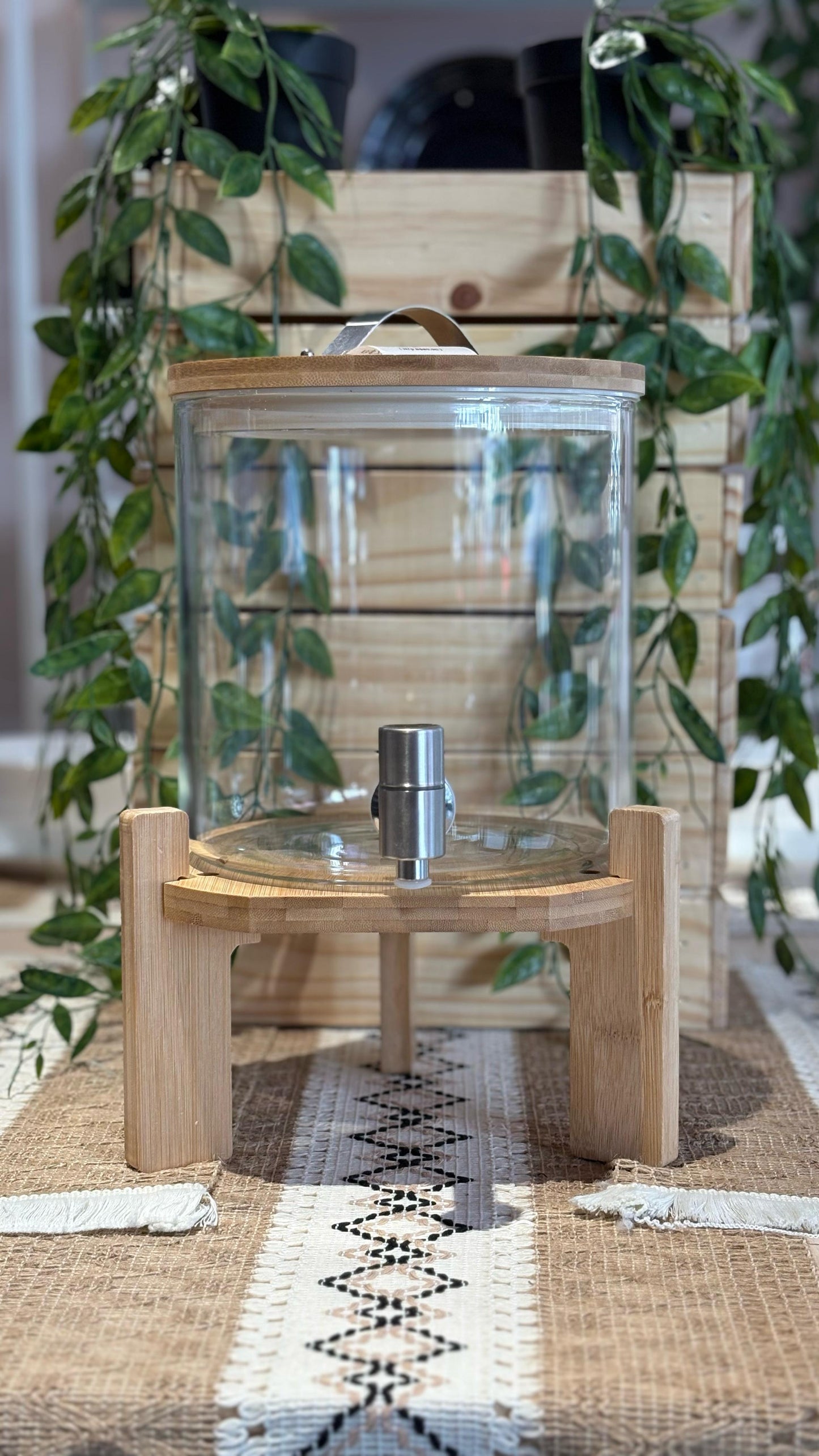 KÜTILAPAM Borosilicate Glass Juice Dispenser
