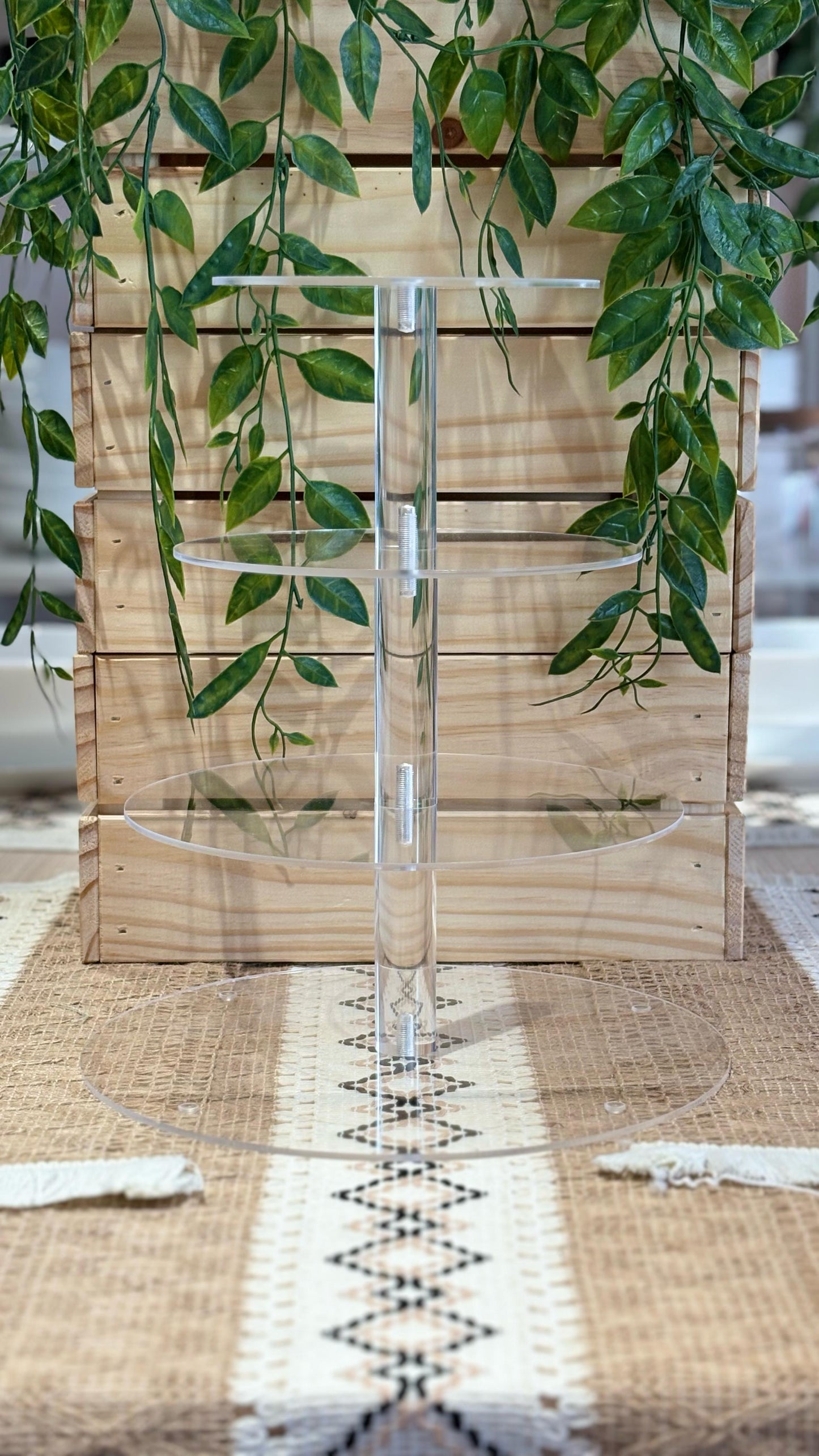 BÄHULU 4-tier Round Arcylic dessert stand, 30x30x32cm