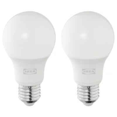 SOLHETTA
LED bulb E27 470 lumen, globe opal white