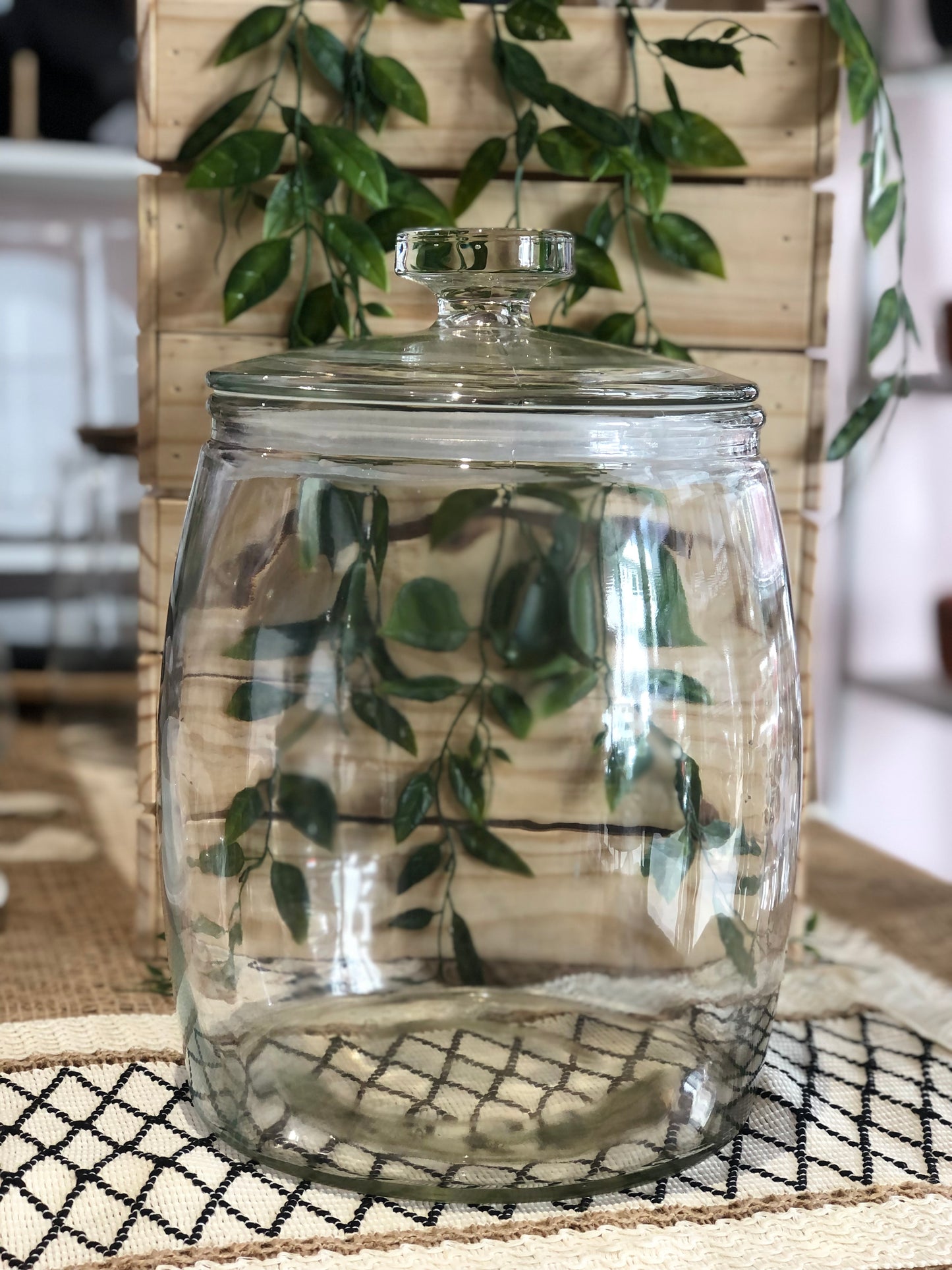 BAHULU Gagawi cocktail jars with sadle spoon and rack, 10L