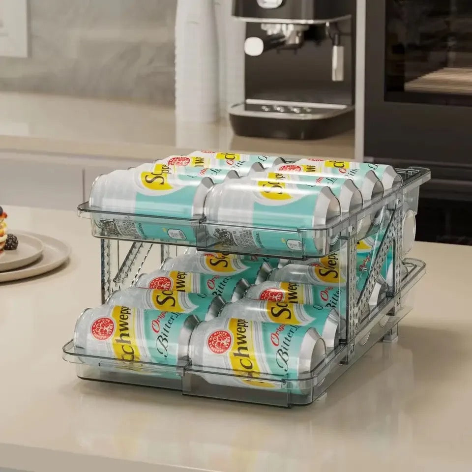 RANGÍN Extendable Can Fridge Organiser/Dispenser, 15.8-23.8 x 36cm