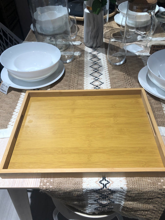 KUTILAPAM Wooden tray, 45cm
