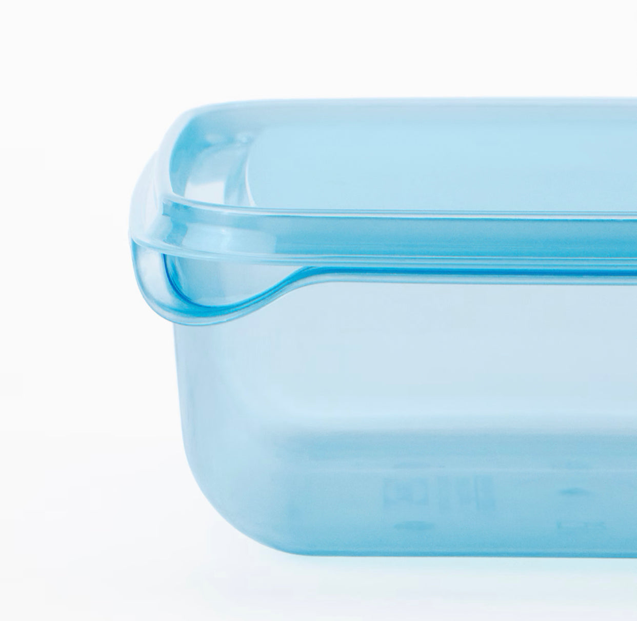 IKEA PRUTA,Food container with lid, blue, 0.6 l