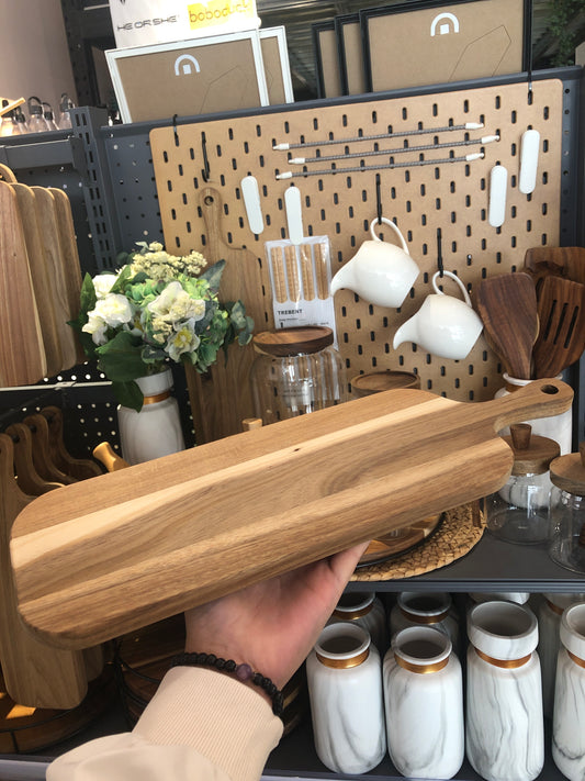KUTILAPAM, Solid chopping board,acacia wood , 41 x 12 x 1.5 cm