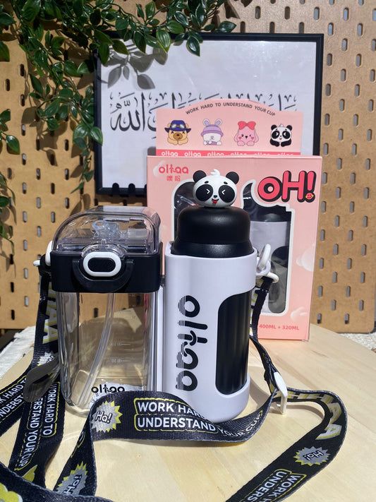 KOSUI Insulated Flask+water bottle,s.steel/plastic,BPA Free,320ml/400ml