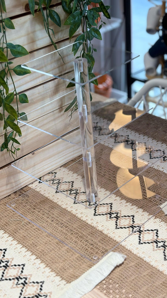 BÄHŪLU 4-tier Rectangle Arcylic dessert stand, 30x30x32cm