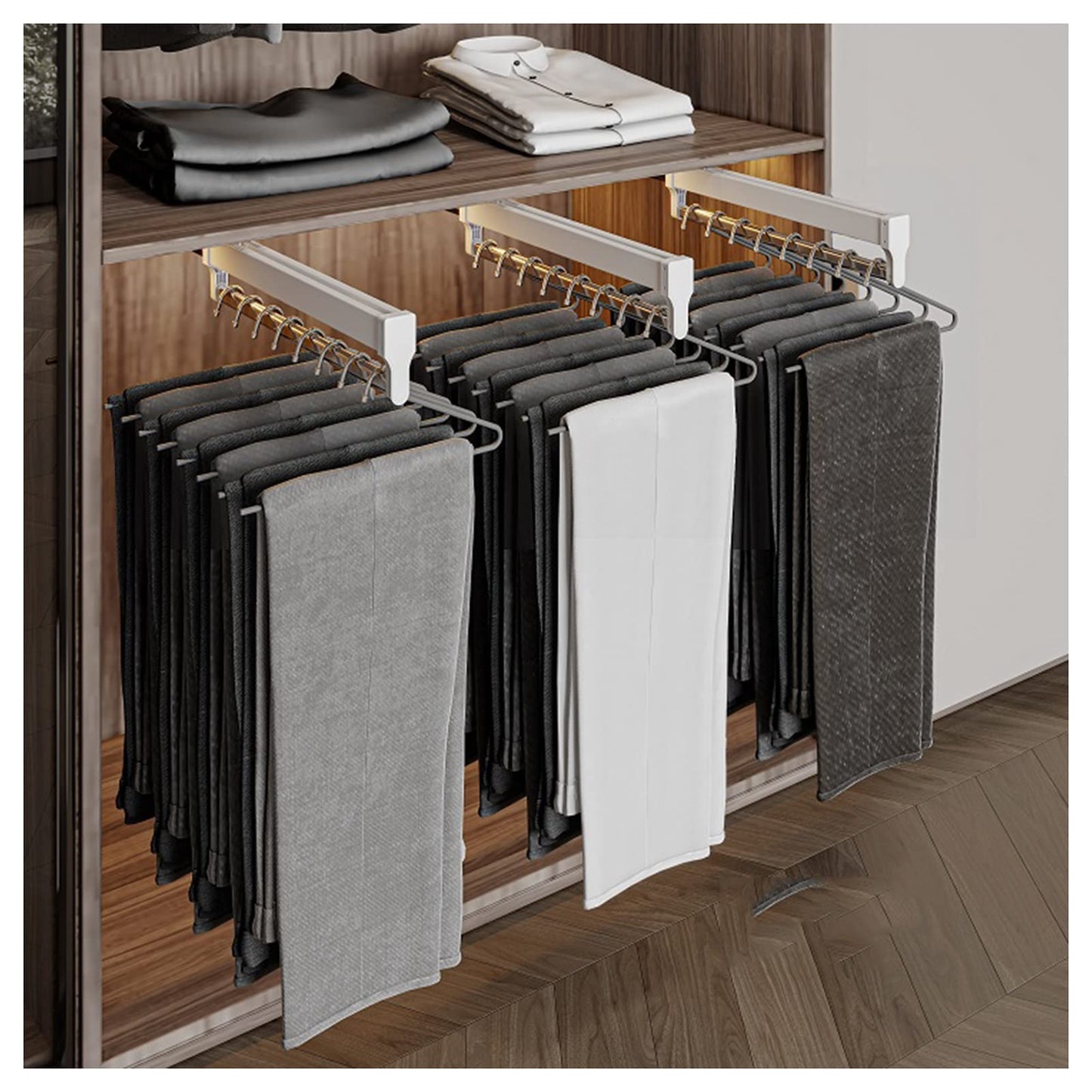 WORDROB Pull out slide rail rack