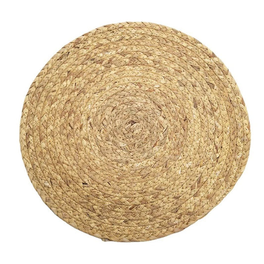 KÜTILAPAM Hyacinth Braided Woven Placemat, 35cm 1 piece