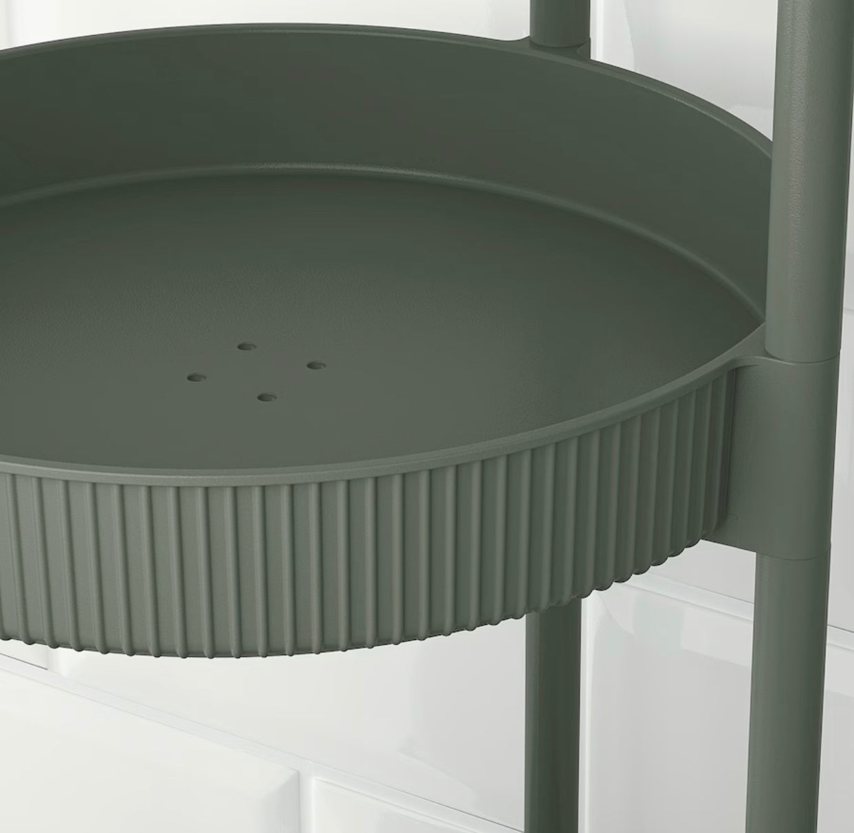 IKEA JUTTERSBO , Trolley, grey-green, 36x36 cm