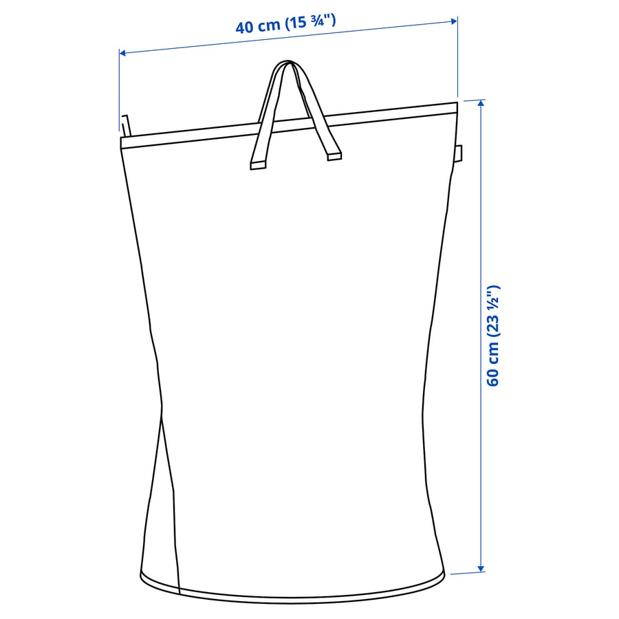 PÄRKLA
Laundry bag, white, 70 l