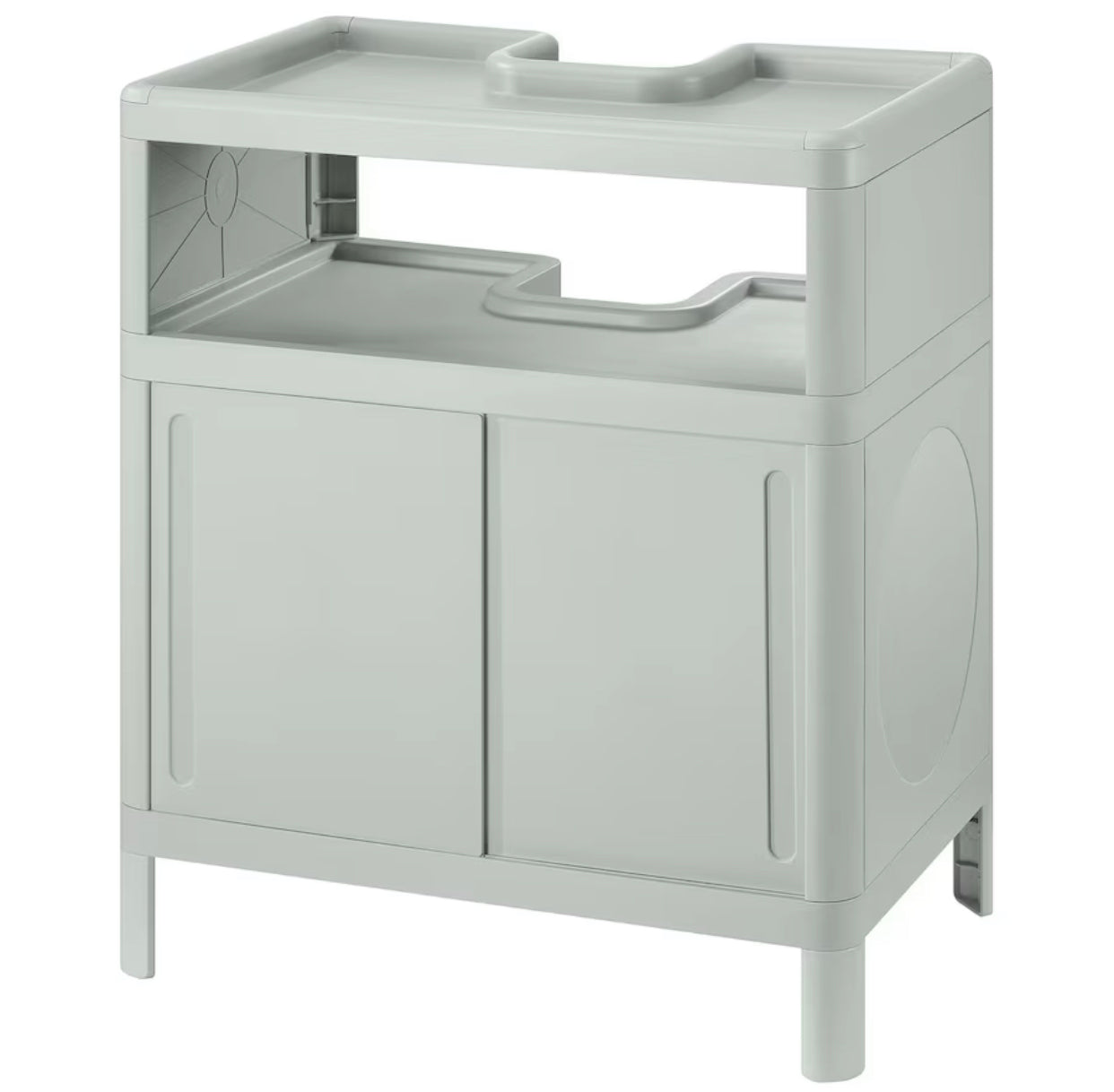 IKEA IVÖSJÖN Wash-basin base cabinet, with sliding doors/green, 50x33x57 cm