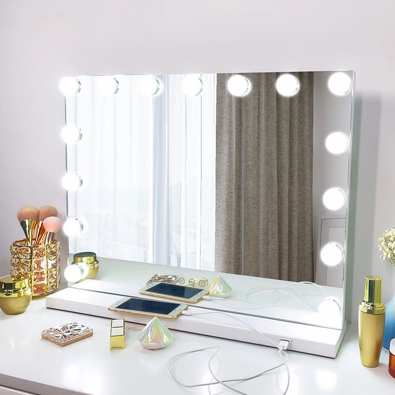 PRIDĒ Vanity mirror 15 LED bulbs, 58 x 46 cm