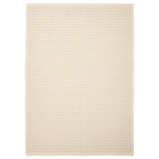 STARREKLINTE Rug, flatwoven, natural/light green, 120x180 cm
