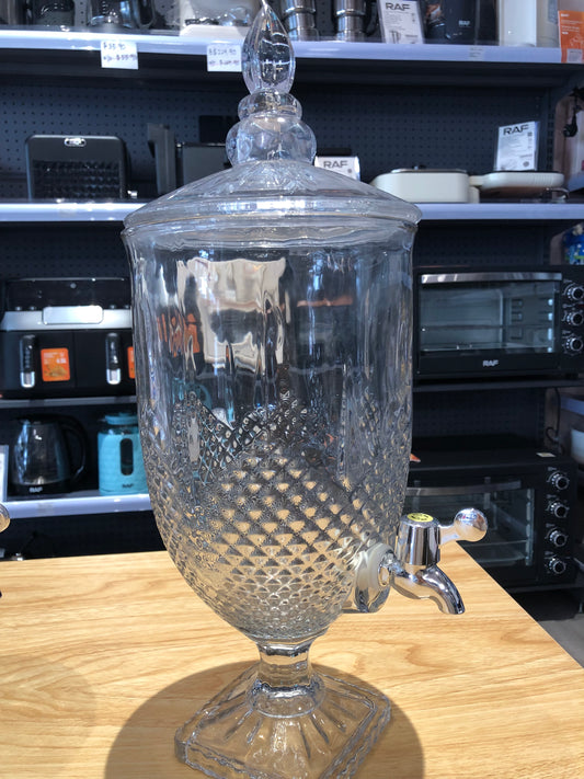 BAHULU Geometric diamond shaped punch dispenser, glass,5L