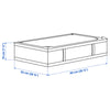SKUBB Storage case, white, 90x53x19 cm