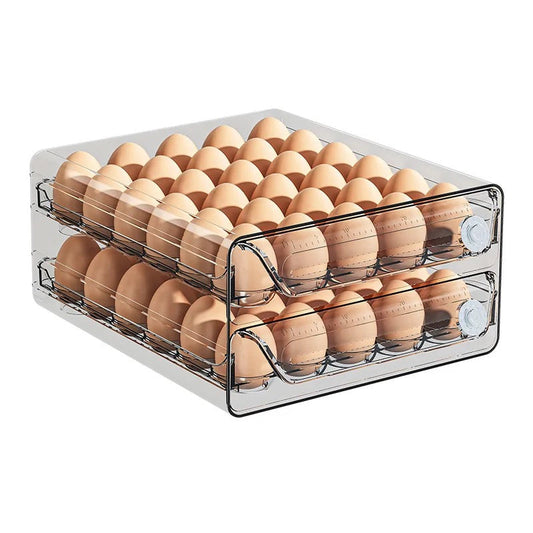 RANGÍN Arcylic Fridge Egg Storage drawer, 60 grid, 26x13x29.5cm