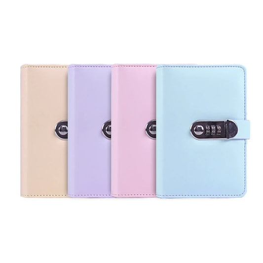 STĒDE planner password loose-leaf cover only, PU Leather/lock, A6