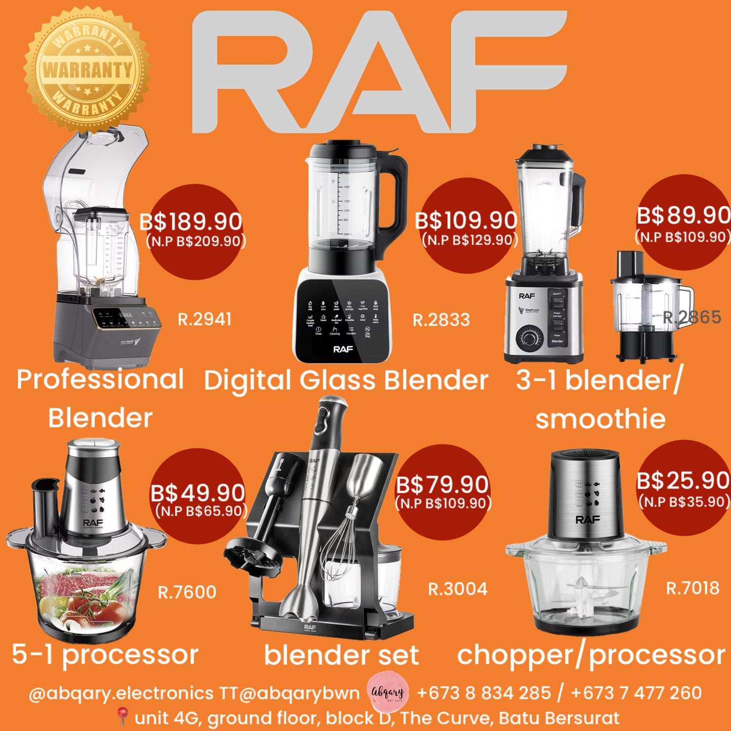RAF Smoothie blender, R.2941
