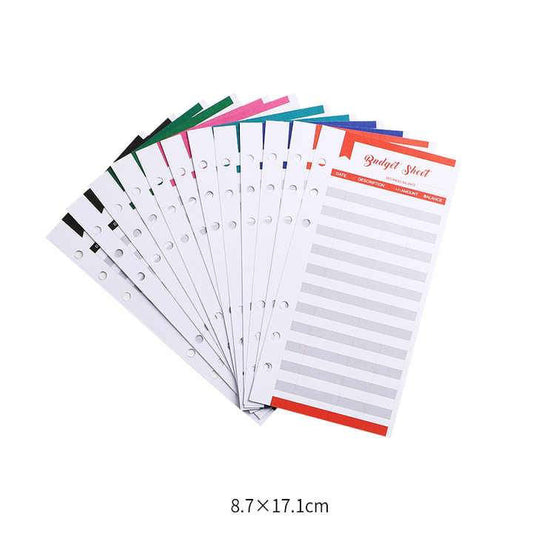STĒDE Budget sheets, A6, 12 pcs
