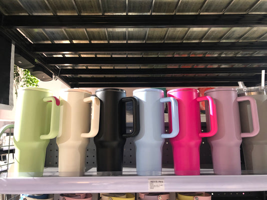 KOSUI Travel Quencher gloss ombrey Tumbler with built in straw, 1200ML