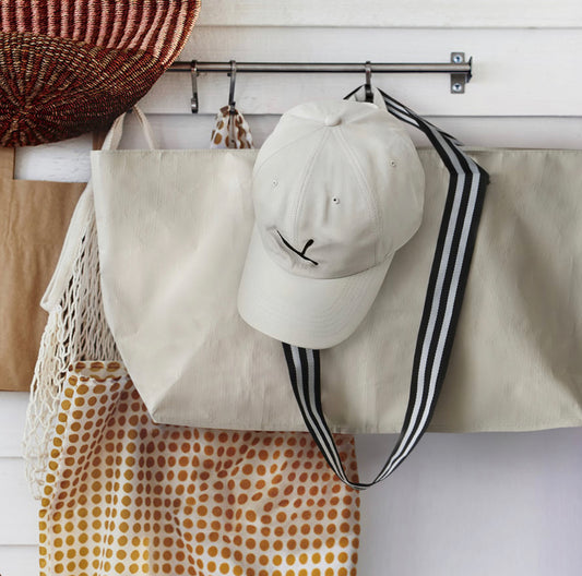 GÖRSNYGG Carrier bag, light beige, 18x45x28 cm/22 l