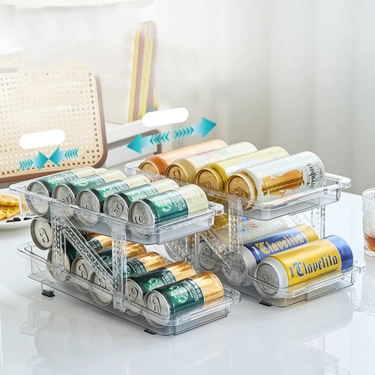 RANGÍN Extendable Can Fridge Organiser/Dispenser, 15.8-23.8 x 36cm