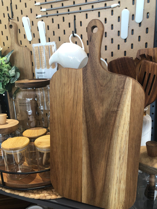 KUTILAPAM Solid chopping board,acacia wood 38 x 19 x 1.5 cm