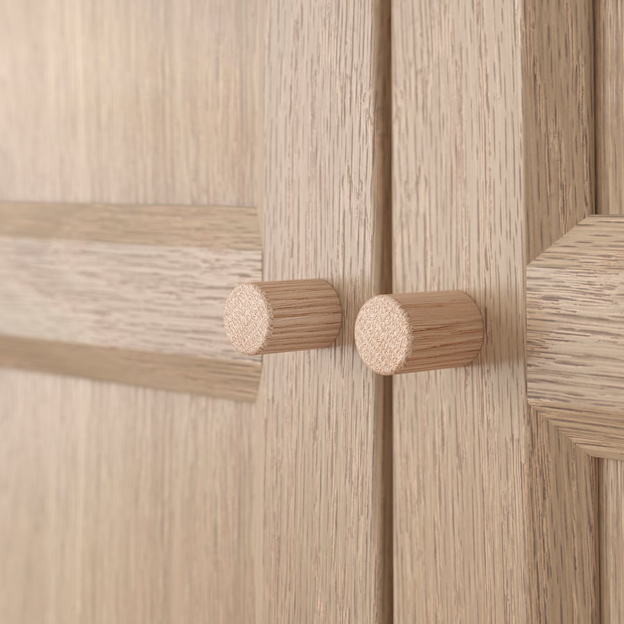 OXBERG Door, oak effect, 40x192cm