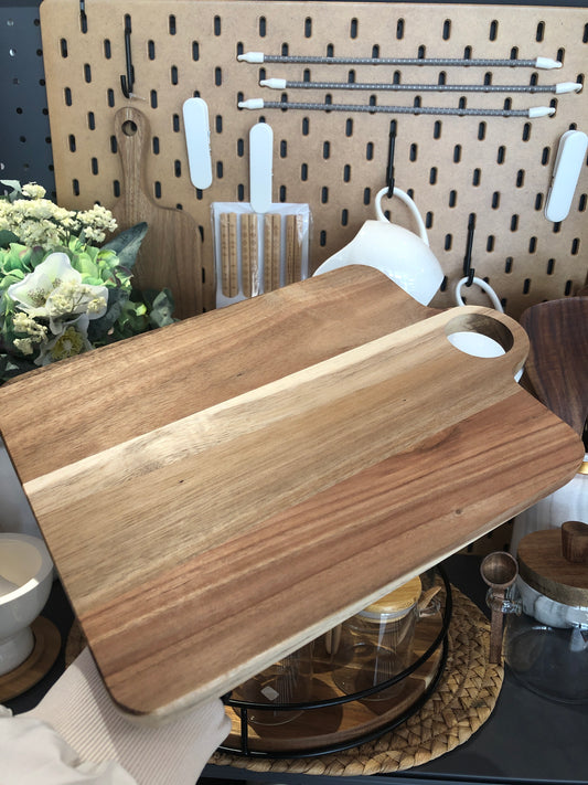 KUTILAPAM solid chopping board, acacia wood, 29 x 20 x 1.5 cm