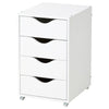 FRIIDROTT Drawer unit on castors, white, 35x56 cm