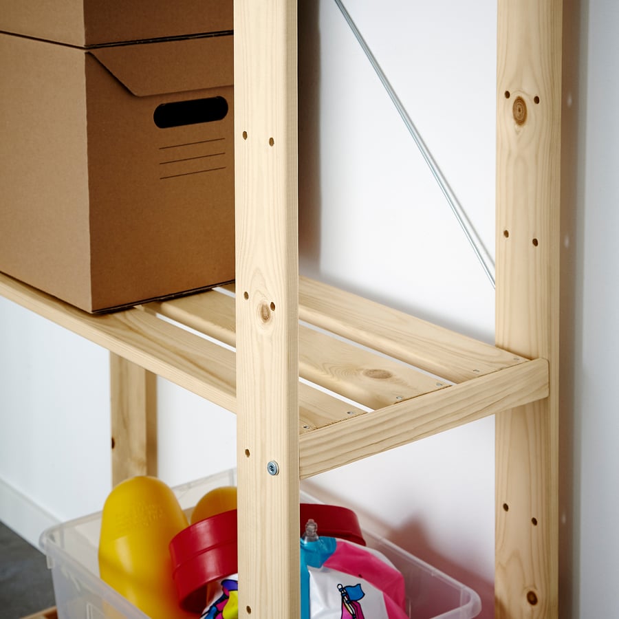 HEJNE 1 section with 4 shelf, 77x28x171cm