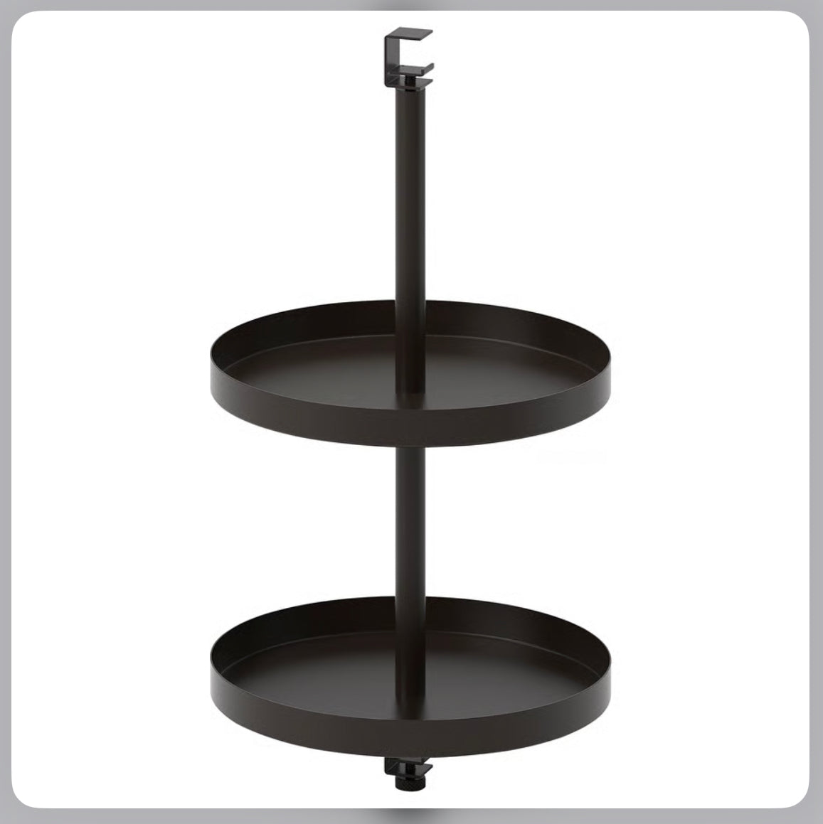 IKEA ENHET Swivel shelf, anthracite, 40x21 cm