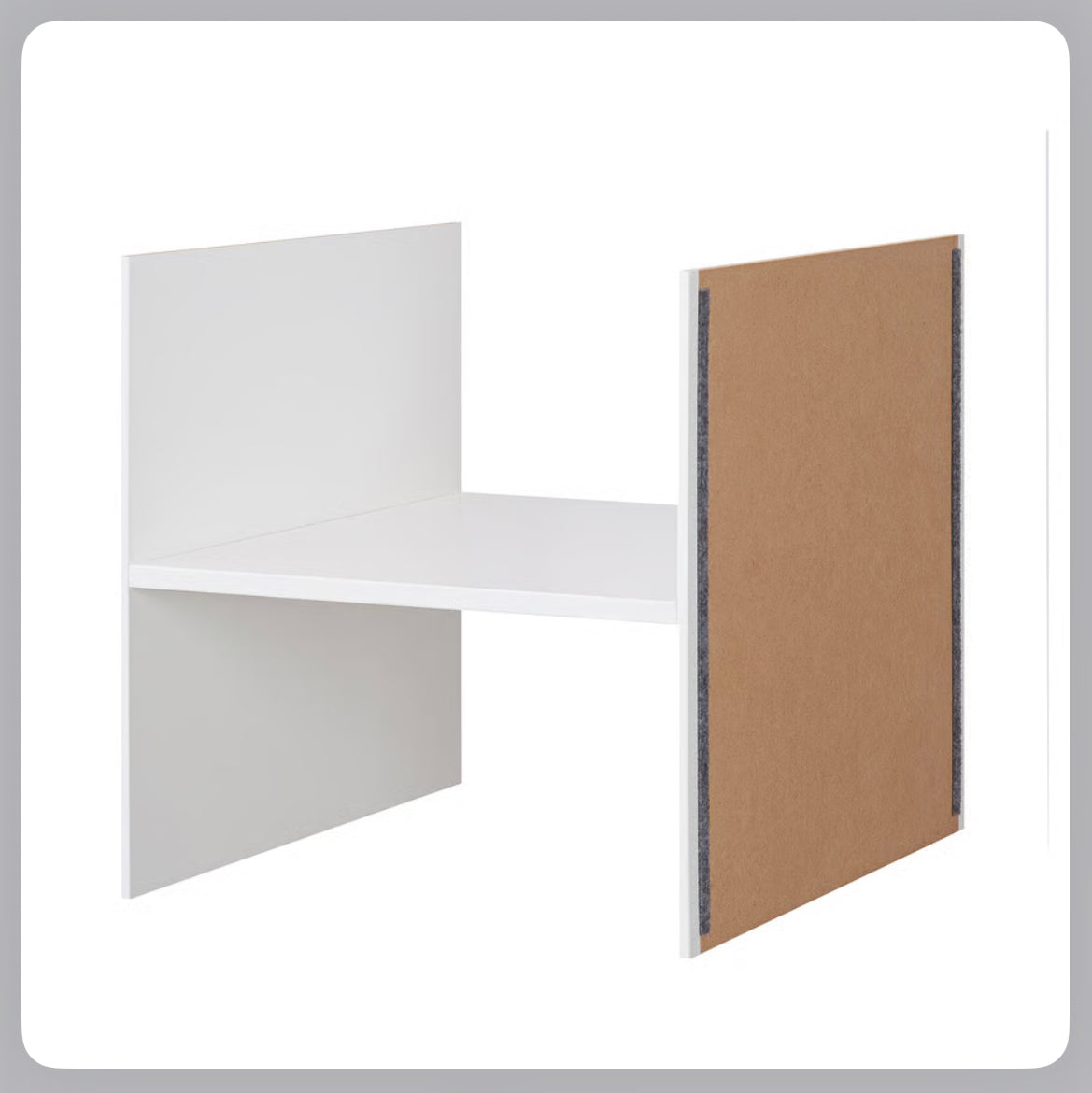 IKEA KALLAX Insert with shelf, white, 33x33 cm