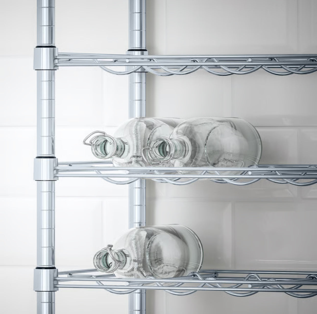 IKEA OMAR Bottle shelf, galvanised, 46x36x94 cm