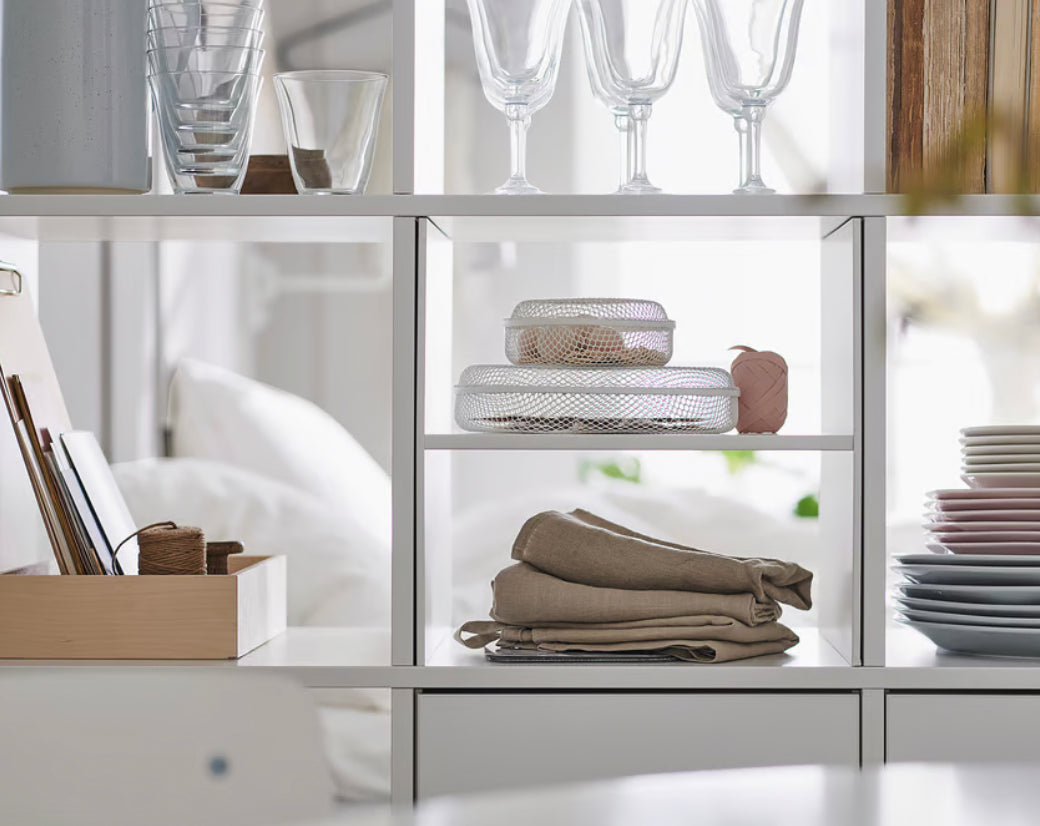 IKEA KALLAX Insert with shelf, white, 33x33 cm