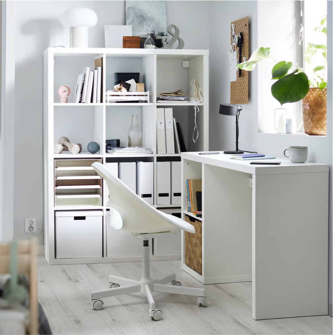 IKEA KALLAX Desk, white, 111x39 cm