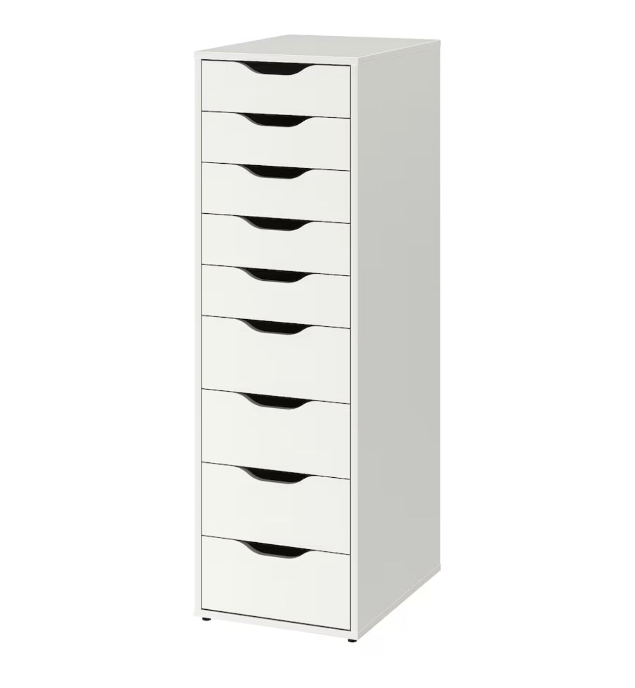 IKEA ALEX Drawer unit with 9 drawers, white, 36x116 cm