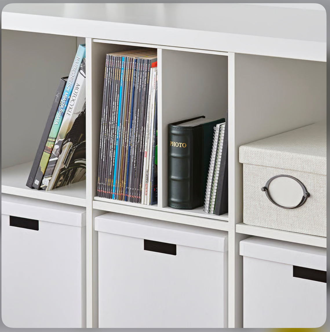 IKEA KALLAX Insert with shelf, white, 33x33 cm