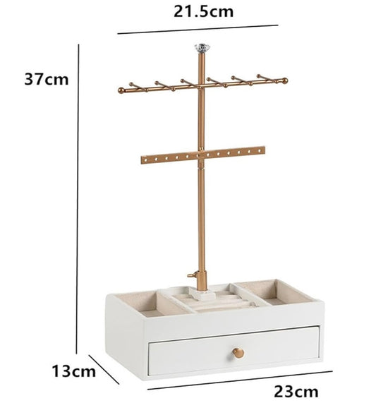 PRIDĒ wooden Jewellery Storage rack, 20.5 x 13 x 25.5 cm