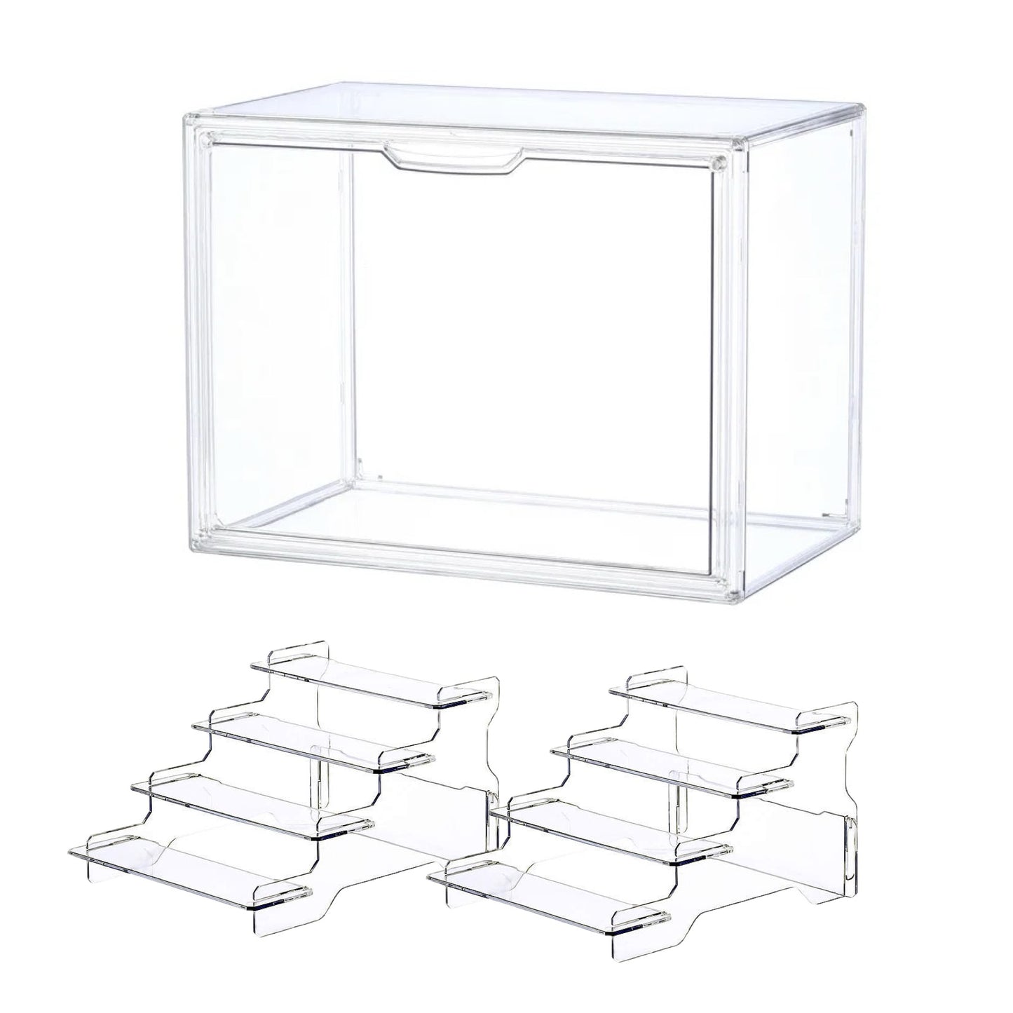 PRIDĒ Arcylic perfume storage box with 2 baffles, 36x22x28cm