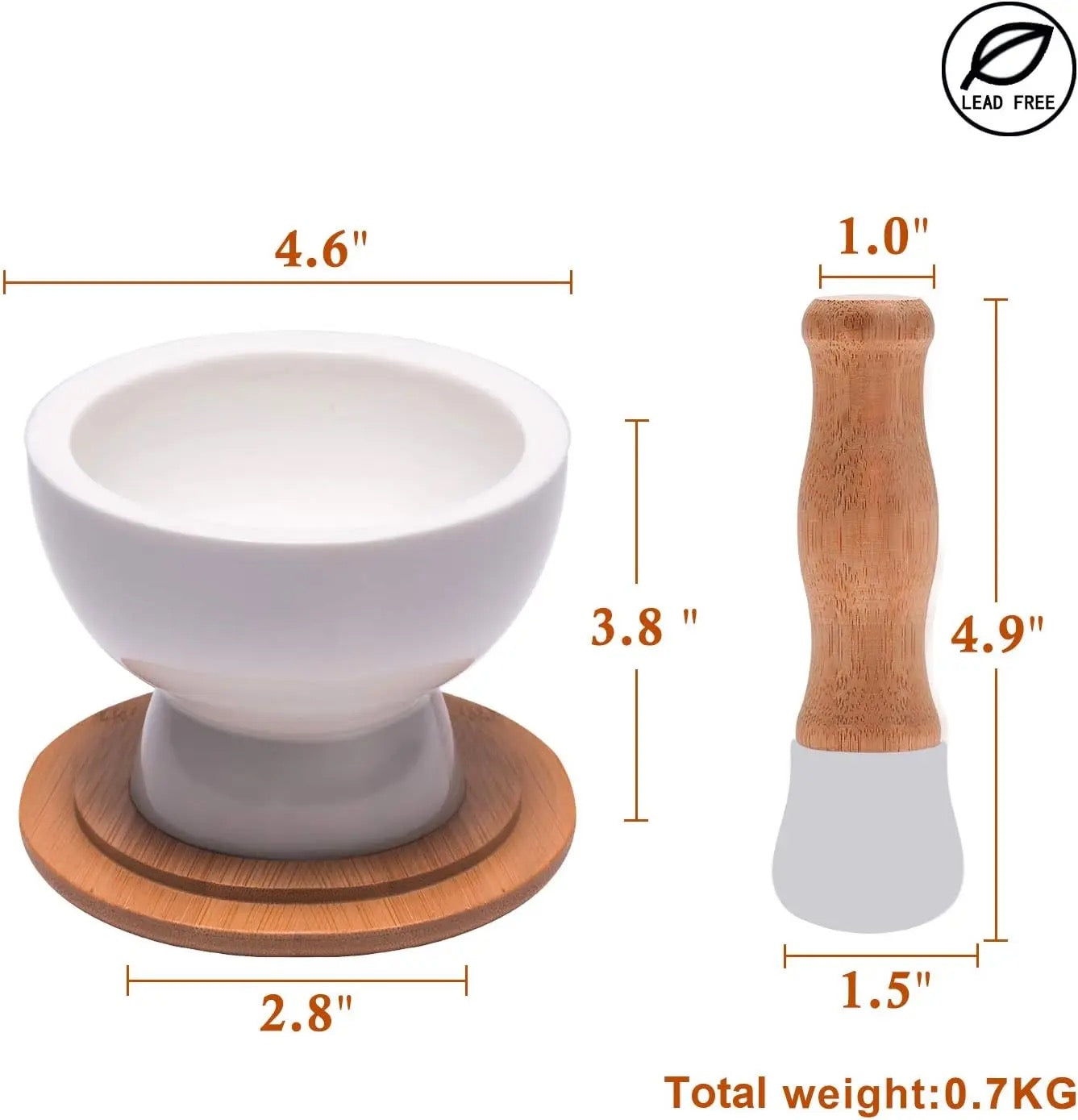 KÜTILAPAM spice pestle & mortar set, ceramic, 12 x 10 cm
