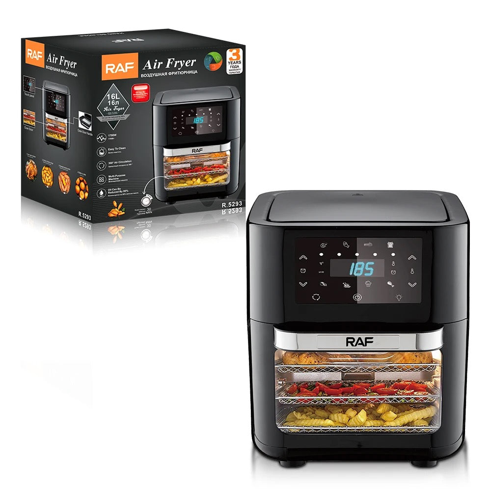 RAF Oven Air Fryer, 16L, 30x30x36 cm, stainless steel, 1700W